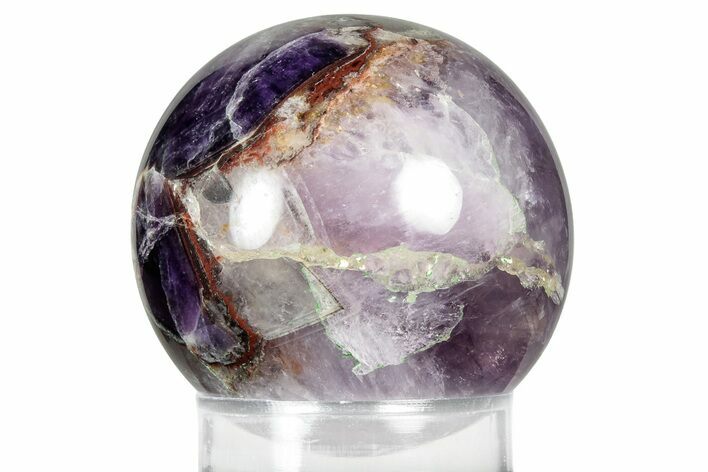 Polished Chevron Amethyst Sphere - India #359832